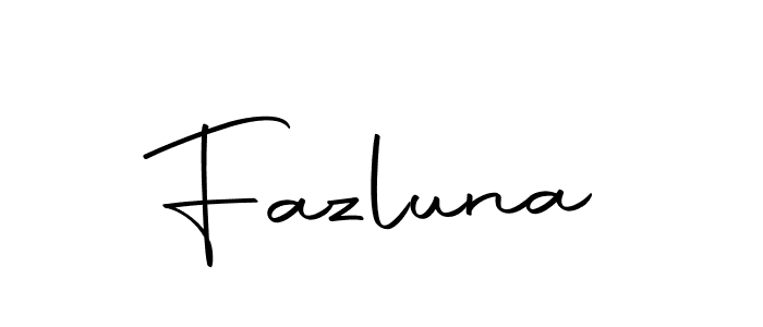 You should practise on your own different ways (Autography-DOLnW) to write your name (Fazluna) in signature. don't let someone else do it for you. Fazluna signature style 10 images and pictures png