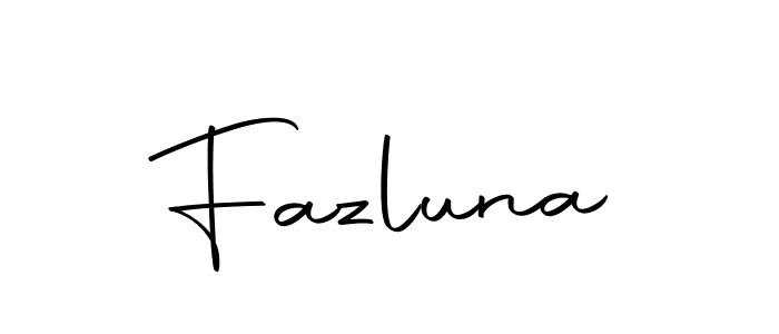 You should practise on your own different ways (Autography-DOLnW) to write your name (Fazluna) in signature. don't let someone else do it for you. Fazluna signature style 10 images and pictures png