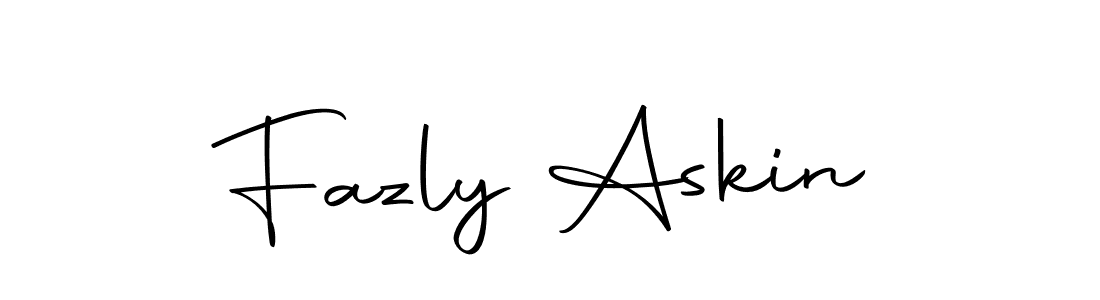 Also we have Fazly Askin name is the best signature style. Create professional handwritten signature collection using Autography-DOLnW autograph style. Fazly Askin signature style 10 images and pictures png