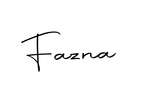 Fazna stylish signature style. Best Handwritten Sign (Autography-DOLnW) for my name. Handwritten Signature Collection Ideas for my name Fazna. Fazna signature style 10 images and pictures png