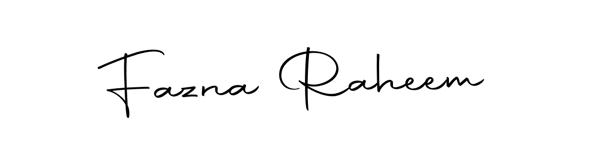 You should practise on your own different ways (Autography-DOLnW) to write your name (Fazna Raheem) in signature. don't let someone else do it for you. Fazna Raheem signature style 10 images and pictures png