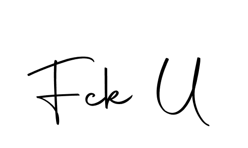 How to Draw Fck U signature style? Autography-DOLnW is a latest design signature styles for name Fck U. Fck U signature style 10 images and pictures png