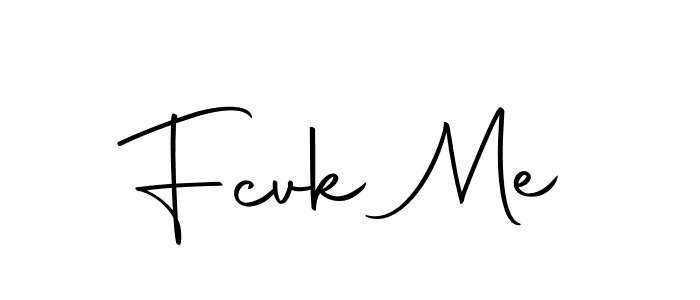 How to make Fcvk Me name signature. Use Autography-DOLnW style for creating short signs online. This is the latest handwritten sign. Fcvk Me signature style 10 images and pictures png