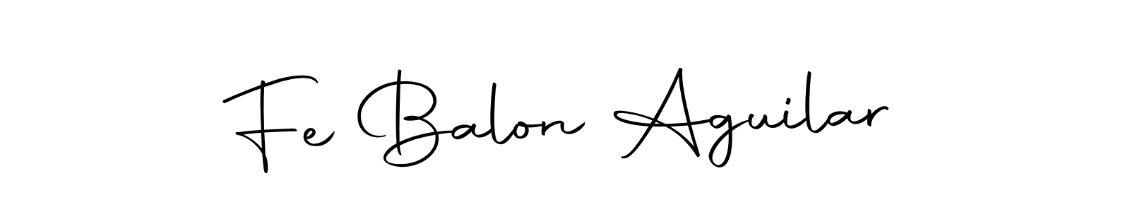 Fe Balon Aguilar stylish signature style. Best Handwritten Sign (Autography-DOLnW) for my name. Handwritten Signature Collection Ideas for my name Fe Balon Aguilar. Fe Balon Aguilar signature style 10 images and pictures png
