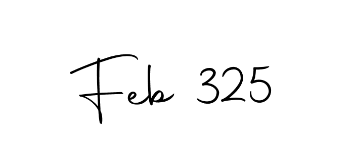 Use a signature maker to create a handwritten signature online. With this signature software, you can design (Autography-DOLnW) your own signature for name Feb 325. Feb 325 signature style 10 images and pictures png