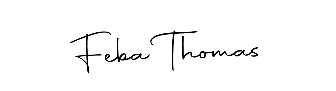 Design your own signature with our free online signature maker. With this signature software, you can create a handwritten (Autography-DOLnW) signature for name Feba Thomas. Feba Thomas signature style 10 images and pictures png