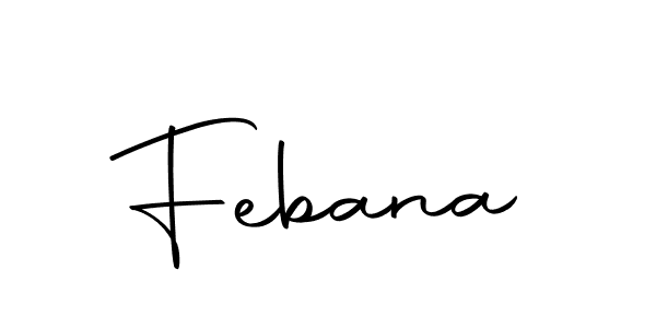 The best way (Autography-DOLnW) to make a short signature is to pick only two or three words in your name. The name Febana include a total of six letters. For converting this name. Febana signature style 10 images and pictures png