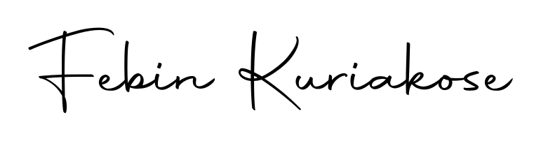 Turn your name Febin Kuriakose into a signature brand with Autography-DOLnW styling. Download in standard PNG or transparent format anytime. Febin Kuriakose signature style 10 images and pictures png