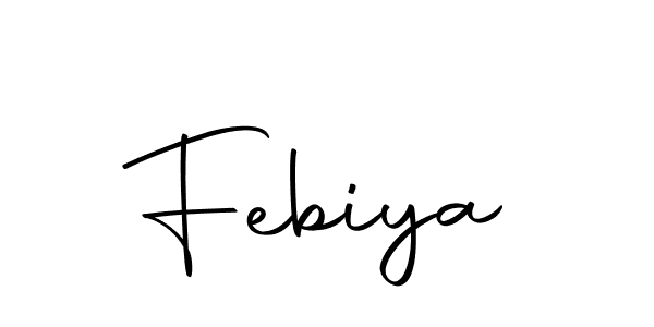 The best way (Autography-DOLnW) to make a short signature is to pick only two or three words in your name. The name Febiya include a total of six letters. For converting this name. Febiya signature style 10 images and pictures png