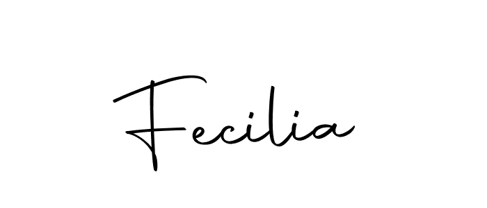 Design your own signature with our free online signature maker. With this signature software, you can create a handwritten (Autography-DOLnW) signature for name Fecilia. Fecilia signature style 10 images and pictures png