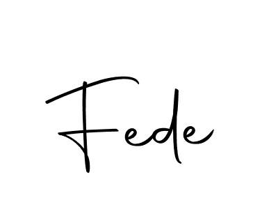 Make a beautiful signature design for name Fede. With this signature (Autography-DOLnW) style, you can create a handwritten signature for free. Fede signature style 10 images and pictures png