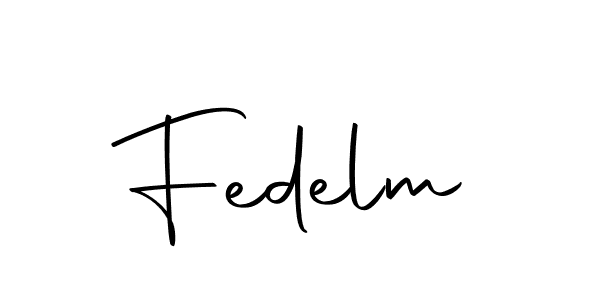Create a beautiful signature design for name Fedelm. With this signature (Autography-DOLnW) fonts, you can make a handwritten signature for free. Fedelm signature style 10 images and pictures png