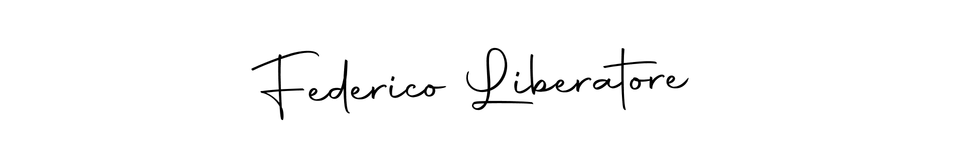 Make a beautiful signature design for name Federico Liberatore. With this signature (Autography-DOLnW) style, you can create a handwritten signature for free. Federico Liberatore signature style 10 images and pictures png