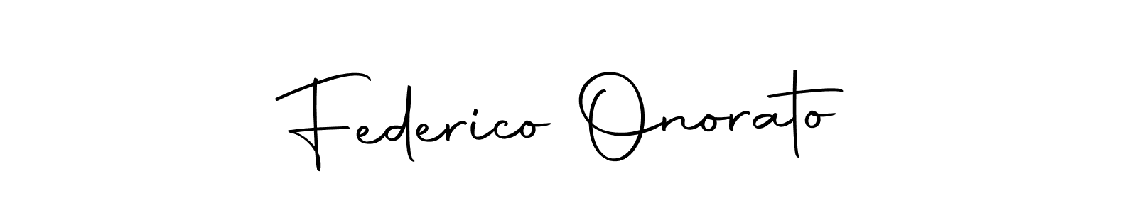 Use a signature maker to create a handwritten signature online. With this signature software, you can design (Autography-DOLnW) your own signature for name Federico Onorato. Federico Onorato signature style 10 images and pictures png