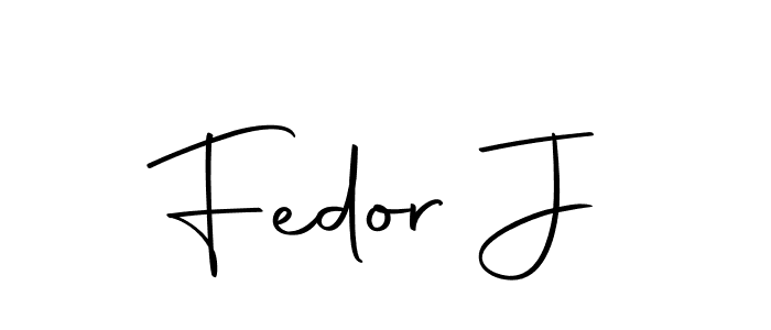 Make a beautiful signature design for name Fedor J. With this signature (Autography-DOLnW) style, you can create a handwritten signature for free. Fedor J signature style 10 images and pictures png