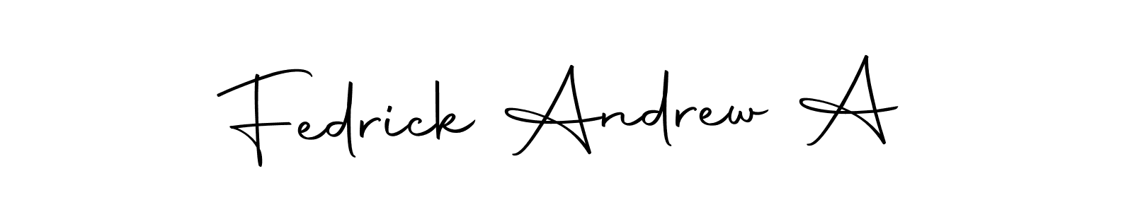 How to make Fedrick Andrew A signature? Autography-DOLnW is a professional autograph style. Create handwritten signature for Fedrick Andrew A name. Fedrick Andrew A signature style 10 images and pictures png