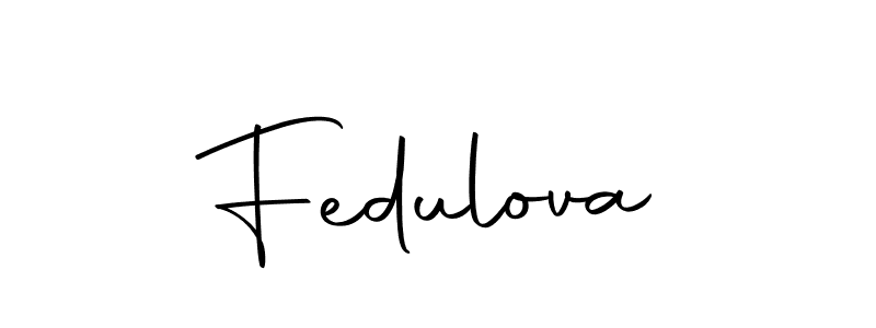 Make a beautiful signature design for name Fedulova. With this signature (Autography-DOLnW) style, you can create a handwritten signature for free. Fedulova signature style 10 images and pictures png