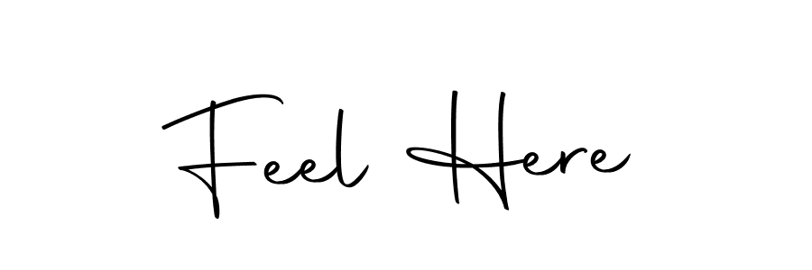 Feel Here stylish signature style. Best Handwritten Sign (Autography-DOLnW) for my name. Handwritten Signature Collection Ideas for my name Feel Here. Feel Here signature style 10 images and pictures png