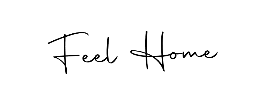 How to make Feel Home name signature. Use Autography-DOLnW style for creating short signs online. This is the latest handwritten sign. Feel Home signature style 10 images and pictures png