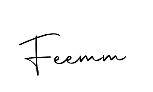 Use a signature maker to create a handwritten signature online. With this signature software, you can design (Autography-DOLnW) your own signature for name Feemm. Feemm signature style 10 images and pictures png