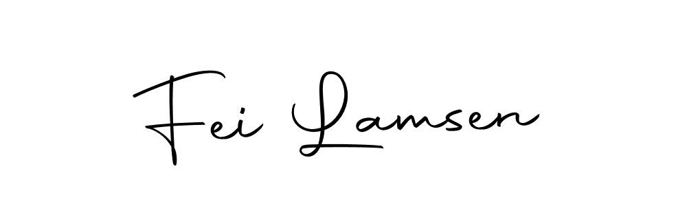 Use a signature maker to create a handwritten signature online. With this signature software, you can design (Autography-DOLnW) your own signature for name Fei Lamsen. Fei Lamsen signature style 10 images and pictures png