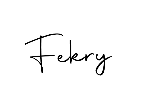 Design your own signature with our free online signature maker. With this signature software, you can create a handwritten (Autography-DOLnW) signature for name Fekry. Fekry signature style 10 images and pictures png
