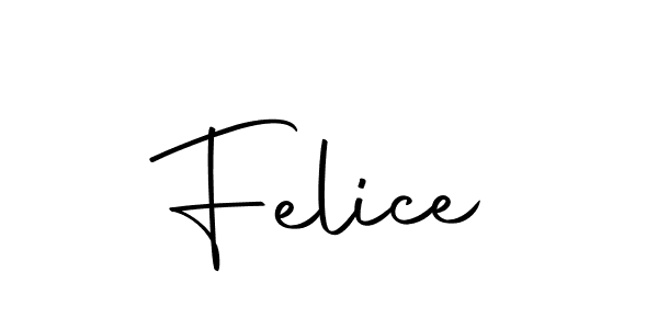 Make a beautiful signature design for name Felice. With this signature (Autography-DOLnW) style, you can create a handwritten signature for free. Felice signature style 10 images and pictures png