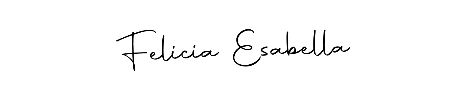 Autography-DOLnW is a professional signature style that is perfect for those who want to add a touch of class to their signature. It is also a great choice for those who want to make their signature more unique. Get Felicia Esabella name to fancy signature for free. Felicia Esabella signature style 10 images and pictures png