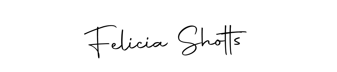 Make a beautiful signature design for name Felicia Shotts. Use this online signature maker to create a handwritten signature for free. Felicia Shotts signature style 10 images and pictures png