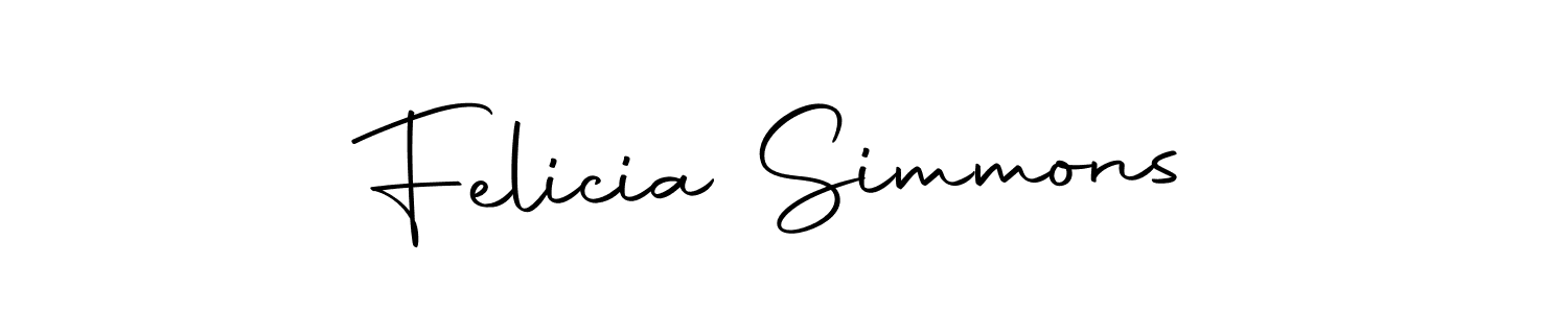 Felicia Simmons stylish signature style. Best Handwritten Sign (Autography-DOLnW) for my name. Handwritten Signature Collection Ideas for my name Felicia Simmons. Felicia Simmons signature style 10 images and pictures png