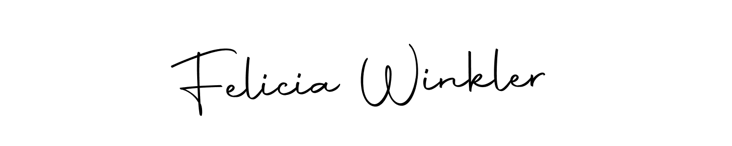 Use a signature maker to create a handwritten signature online. With this signature software, you can design (Autography-DOLnW) your own signature for name Felicia Winkler. Felicia Winkler signature style 10 images and pictures png