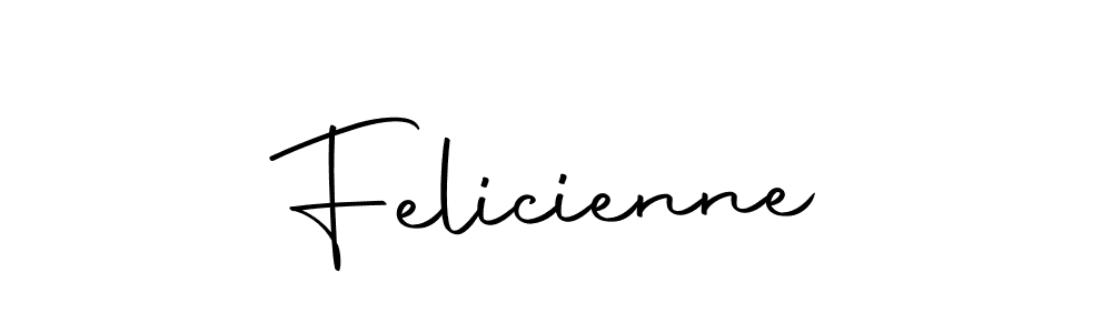 Design your own signature with our free online signature maker. With this signature software, you can create a handwritten (Autography-DOLnW) signature for name Felicienne. Felicienne signature style 10 images and pictures png