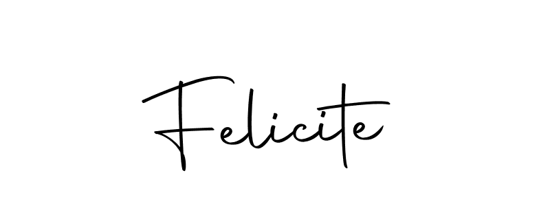 Create a beautiful signature design for name Felicite. With this signature (Autography-DOLnW) fonts, you can make a handwritten signature for free. Felicite signature style 10 images and pictures png