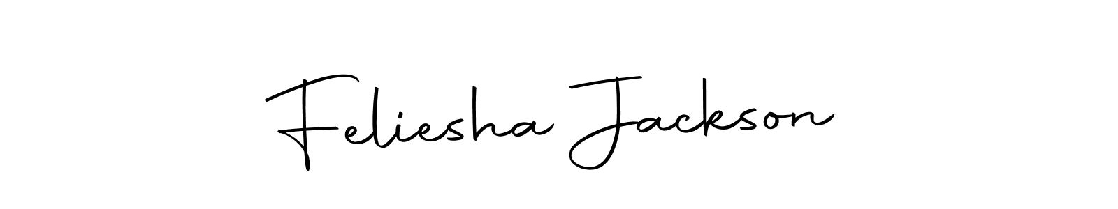 Make a beautiful signature design for name Feliesha Jackson. With this signature (Autography-DOLnW) style, you can create a handwritten signature for free. Feliesha Jackson signature style 10 images and pictures png