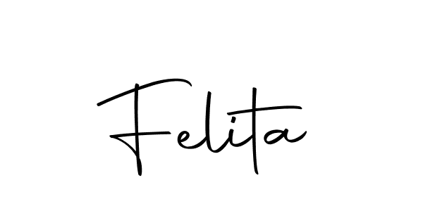 You should practise on your own different ways (Autography-DOLnW) to write your name (Felita) in signature. don't let someone else do it for you. Felita signature style 10 images and pictures png