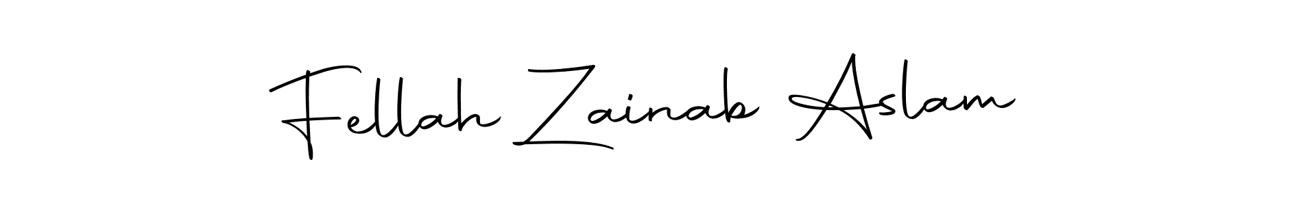 Create a beautiful signature design for name Fellah Zainab Aslam. With this signature (Autography-DOLnW) fonts, you can make a handwritten signature for free. Fellah Zainab Aslam signature style 10 images and pictures png