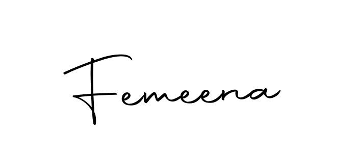 Create a beautiful signature design for name Femeena. With this signature (Autography-DOLnW) fonts, you can make a handwritten signature for free. Femeena signature style 10 images and pictures png