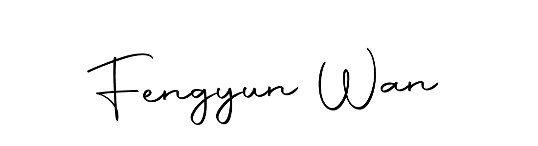 The best way (Autography-DOLnW) to make a short signature is to pick only two or three words in your name. The name Fengyun Wan include a total of six letters. For converting this name. Fengyun Wan signature style 10 images and pictures png