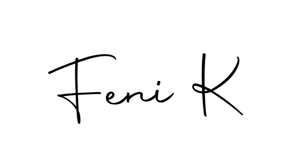 Create a beautiful signature design for name Feni K. With this signature (Autography-DOLnW) fonts, you can make a handwritten signature for free. Feni K signature style 10 images and pictures png