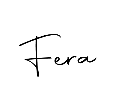 Design your own signature with our free online signature maker. With this signature software, you can create a handwritten (Autography-DOLnW) signature for name Fera. Fera signature style 10 images and pictures png