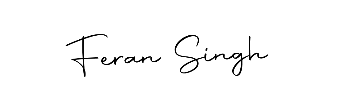 Use a signature maker to create a handwritten signature online. With this signature software, you can design (Autography-DOLnW) your own signature for name Feran Singh. Feran Singh signature style 10 images and pictures png