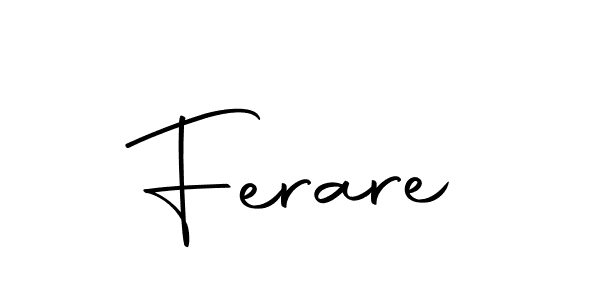 Create a beautiful signature design for name Ferare. With this signature (Autography-DOLnW) fonts, you can make a handwritten signature for free. Ferare signature style 10 images and pictures png