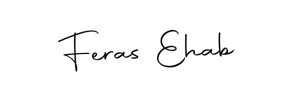 You should practise on your own different ways (Autography-DOLnW) to write your name (Feras Ehab) in signature. don't let someone else do it for you. Feras Ehab signature style 10 images and pictures png