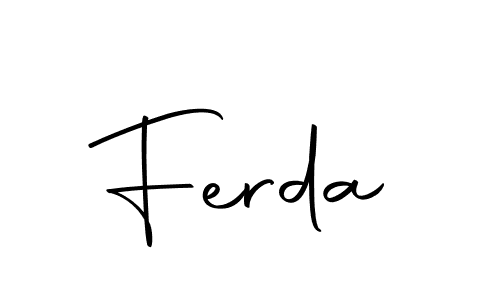 Similarly Autography-DOLnW is the best handwritten signature design. Signature creator online .You can use it as an online autograph creator for name Ferda. Ferda signature style 10 images and pictures png