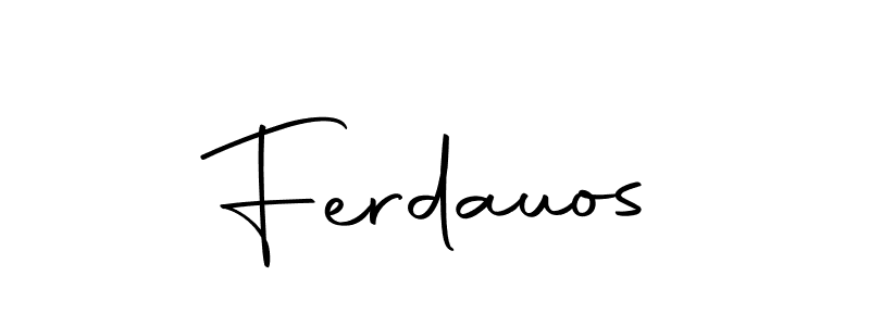 Here are the top 10 professional signature styles for the name Ferdauos. These are the best autograph styles you can use for your name. Ferdauos signature style 10 images and pictures png