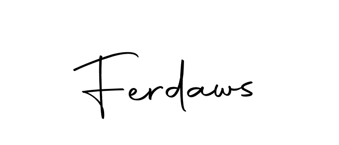 You can use this online signature creator to create a handwritten signature for the name Ferdaws. This is the best online autograph maker. Ferdaws signature style 10 images and pictures png