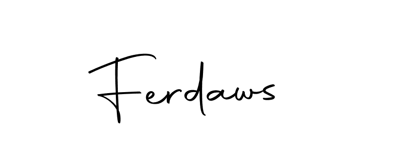 Here are the top 10 professional signature styles for the name Ferdaws . These are the best autograph styles you can use for your name. Ferdaws  signature style 10 images and pictures png