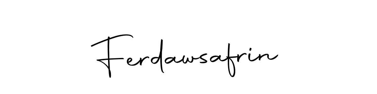 Use a signature maker to create a handwritten signature online. With this signature software, you can design (Autography-DOLnW) your own signature for name Ferdawsafrin. Ferdawsafrin signature style 10 images and pictures png