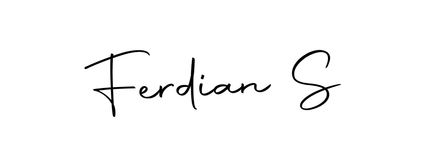 How to make Ferdian S name signature. Use Autography-DOLnW style for creating short signs online. This is the latest handwritten sign. Ferdian S signature style 10 images and pictures png