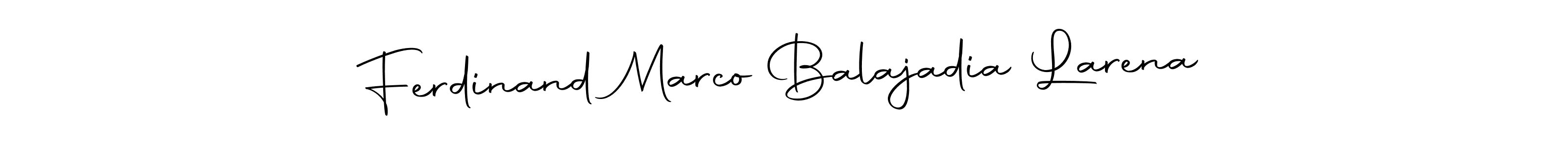 You should practise on your own different ways (Autography-DOLnW) to write your name (Ferdinand Marco Balajadia Larena) in signature. don't let someone else do it for you. Ferdinand Marco Balajadia Larena signature style 10 images and pictures png
